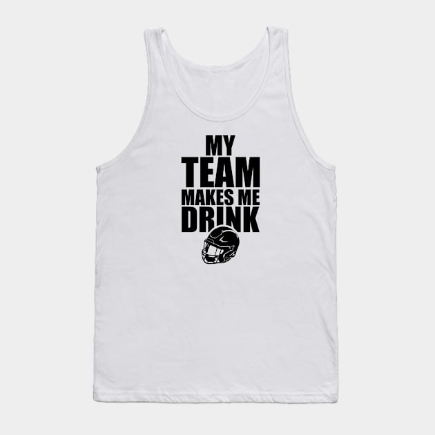 NFL Football Team Drink Tank Top by SillyShirts